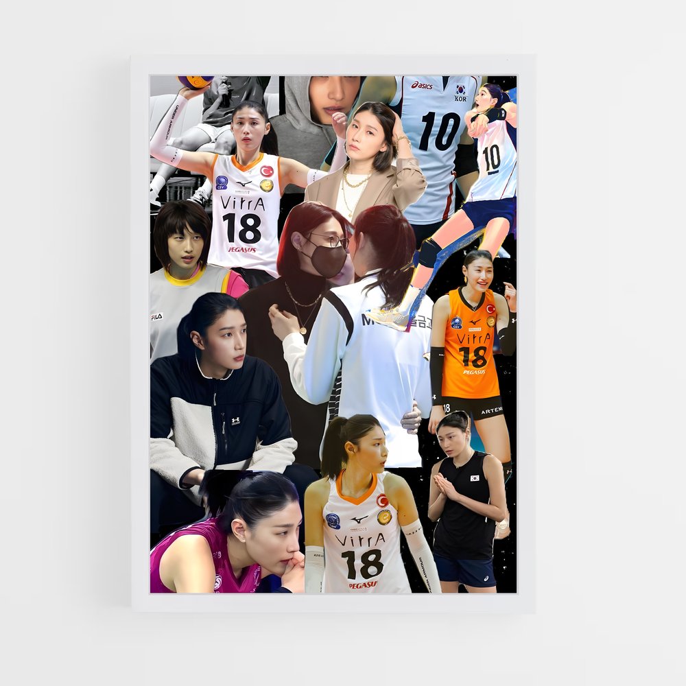 Poster Énergie Volleyeuse – affiche Volleyball (vue 3)